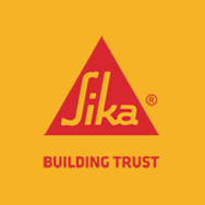 logo sika rode achtergrond en gele letters