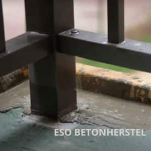 beton herstel aan balkon